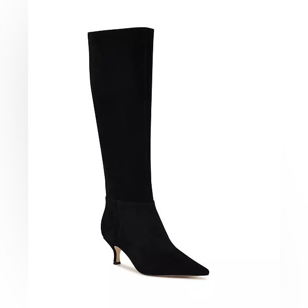 Nine West Women's Somas Tall Kitten Heel Boots 8m